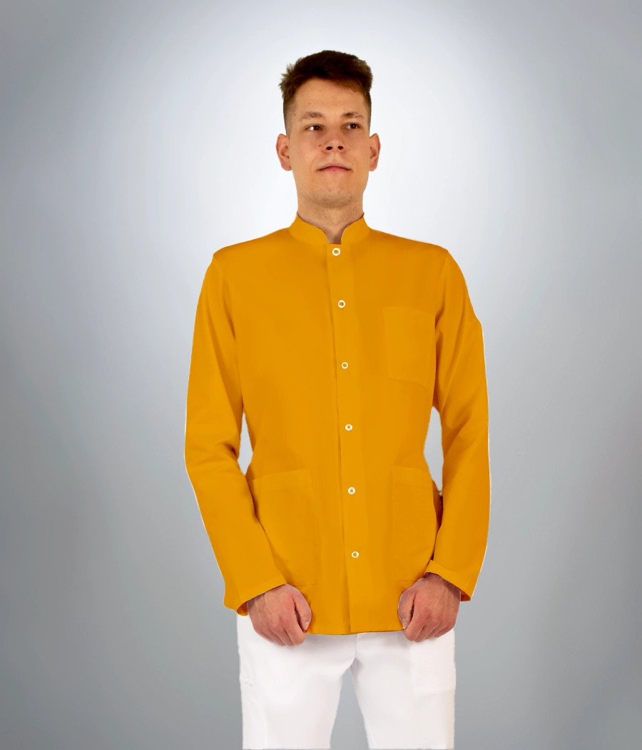 Bluza medyczna męska klasyczna ze stójką 3002 w kolorze miodowym ST K25
