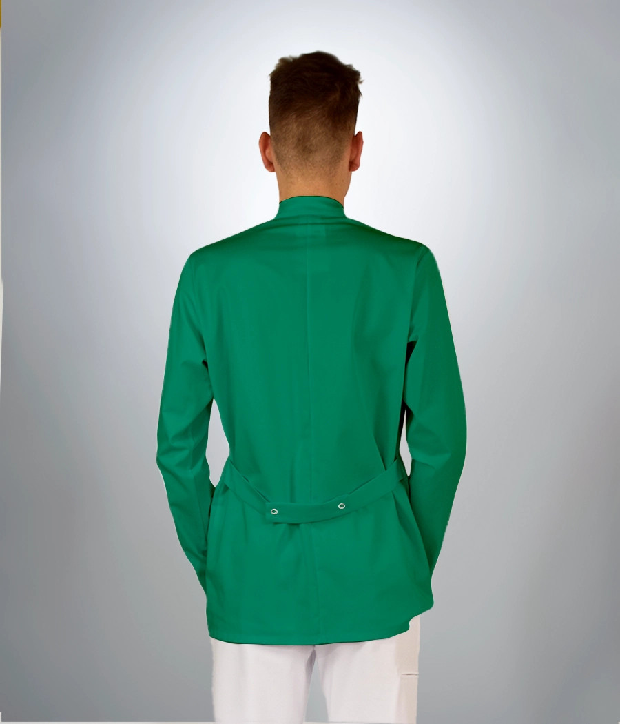 Bluza medyczna męska klasyczna ze stójką 3002 w kolorze zielonym OP K6