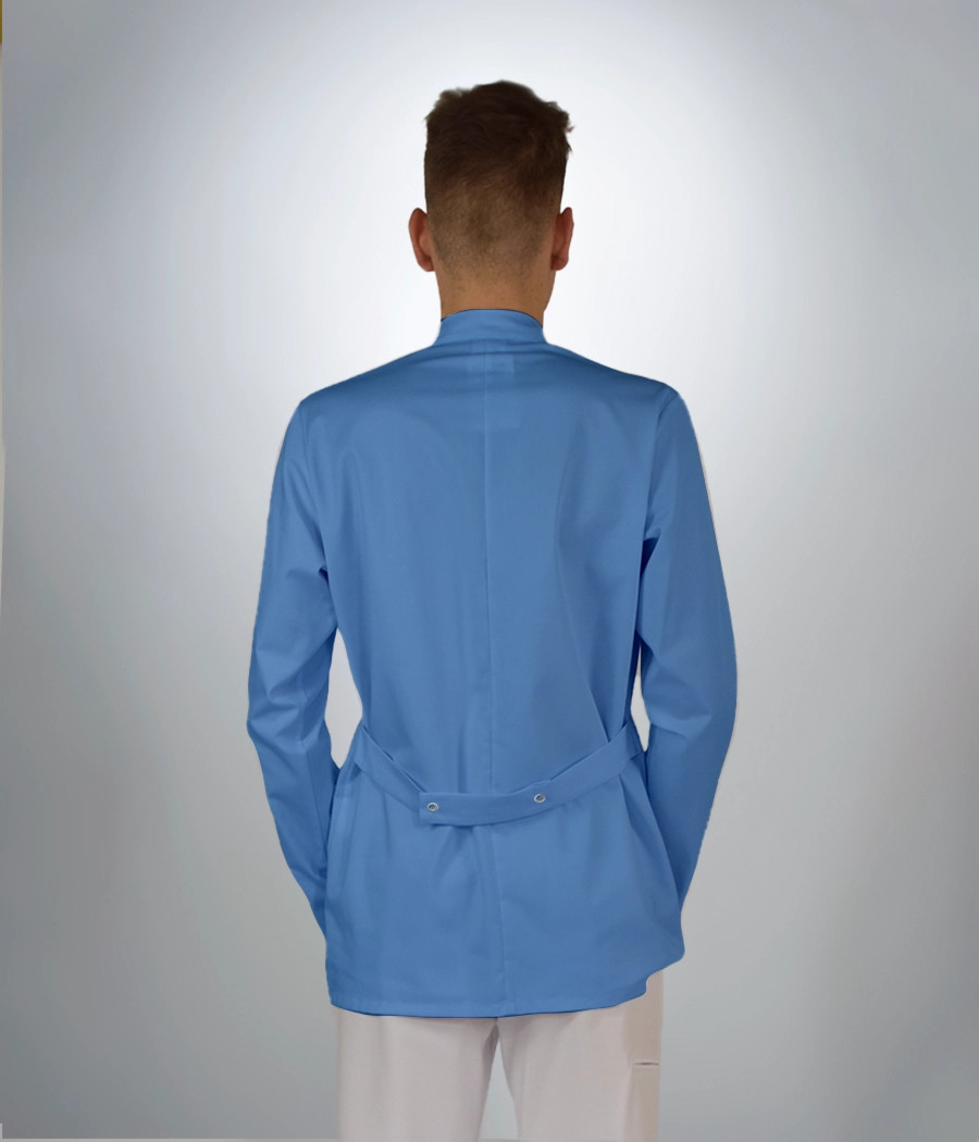Bluza medyczna męska klasyczna ze stójką 3002 w kolorze błękitnym OP K7