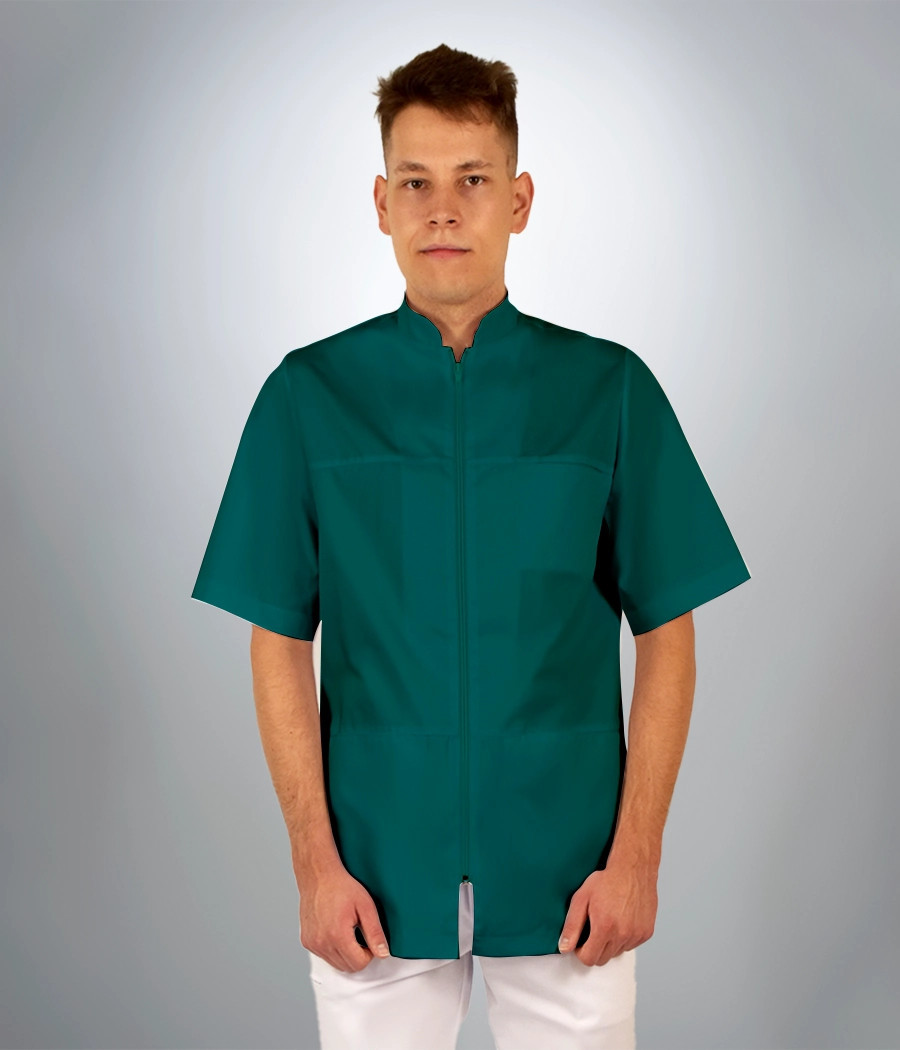 Bluza medyczna męska z poprzecznymi cięciami 3007 w kolorze morskim OP K16