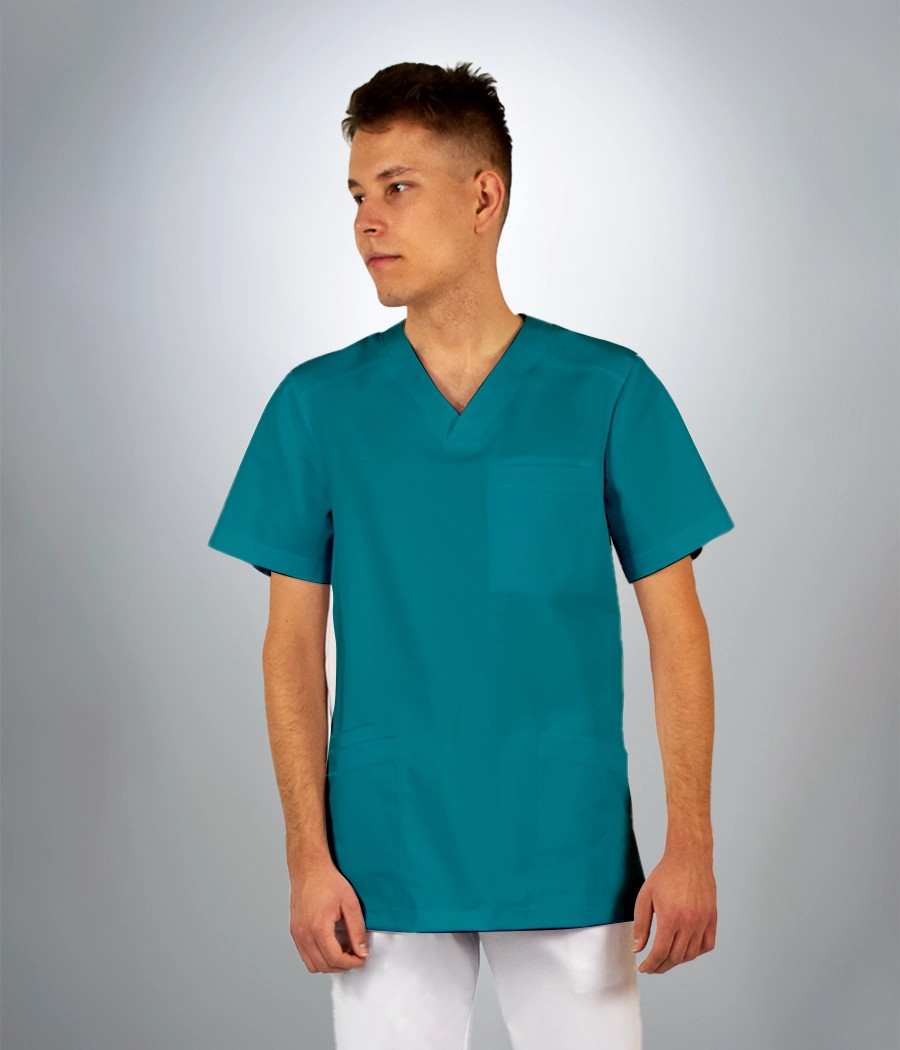Bluza scrub medyczna męska 3020 w kolorze morskim PS K16