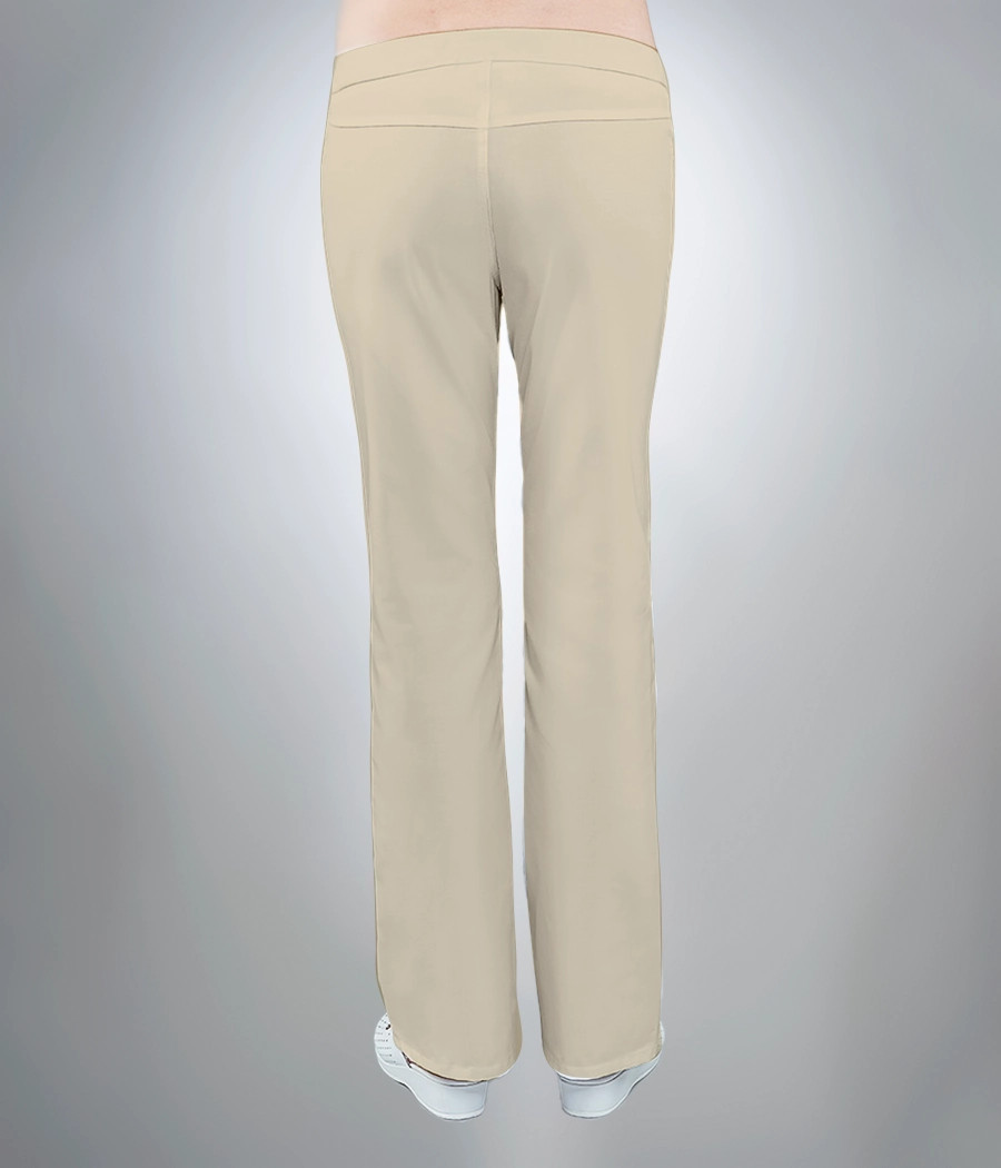Spodnie medyczne damskie dżinsowe 5003 w kolorze beżowym OP K19