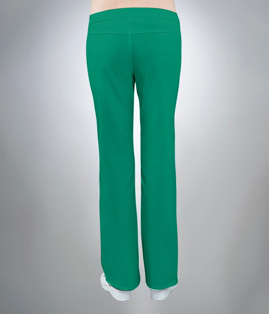 Spodnie medyczne damskie dżinsowe 5003 w kolorze zielonym OP K6