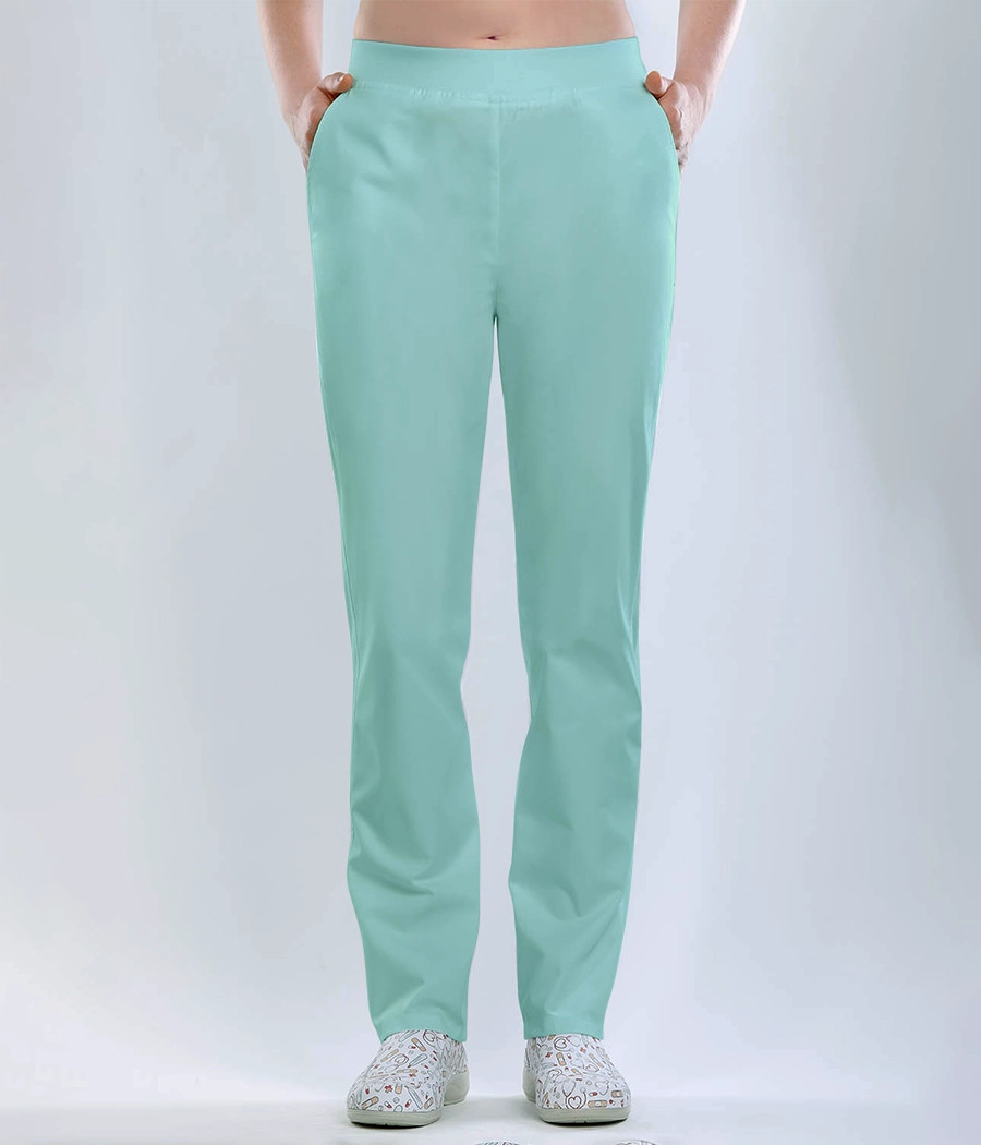  Spodnie medyczne damskie proste z gumą w pasie 5024 w kolorze
