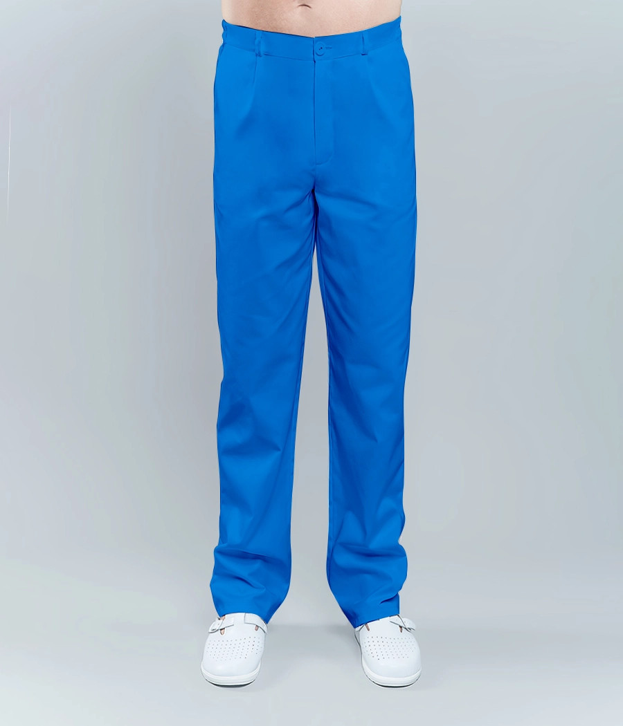 Spodnie medyczne męskie klasyczne 6001 w kolorze kobaltowym ST K30