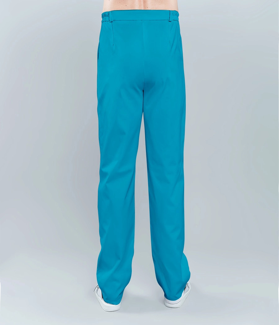 Spodnie medyczne męskie klasyczne 6001 w kolorze turkusowym CO K29