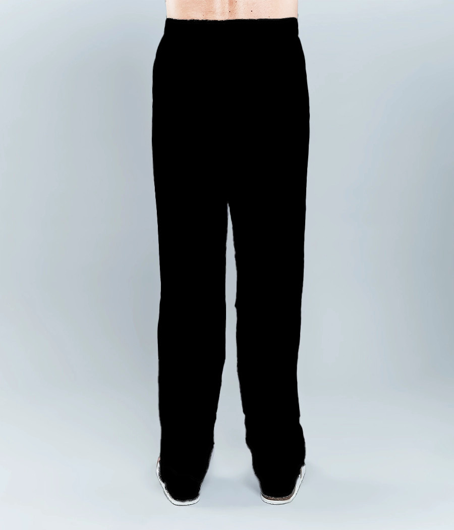 Spodnie medyczne męskie z kieszenią z tyłu ściągane sznurkiem 6003 w kolorze czarnym OP K23