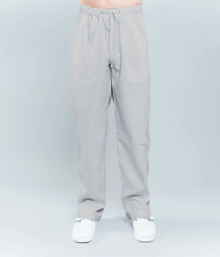 Spodnie medyczne męskie z kieszenią z tyłu ściągane sznurkiem 6003 w kolorze  szarym OP K2