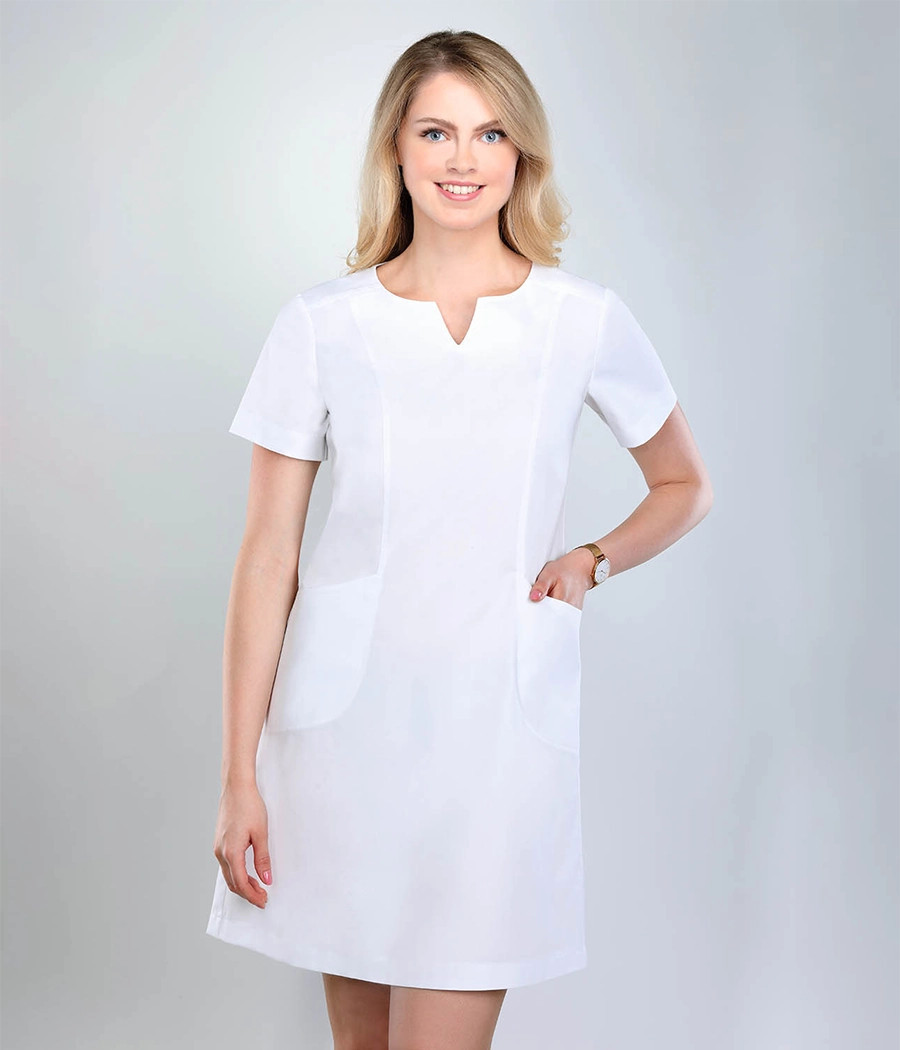 Sukienka medyczna damska taliowana 0214 w kolorze do wyboru
