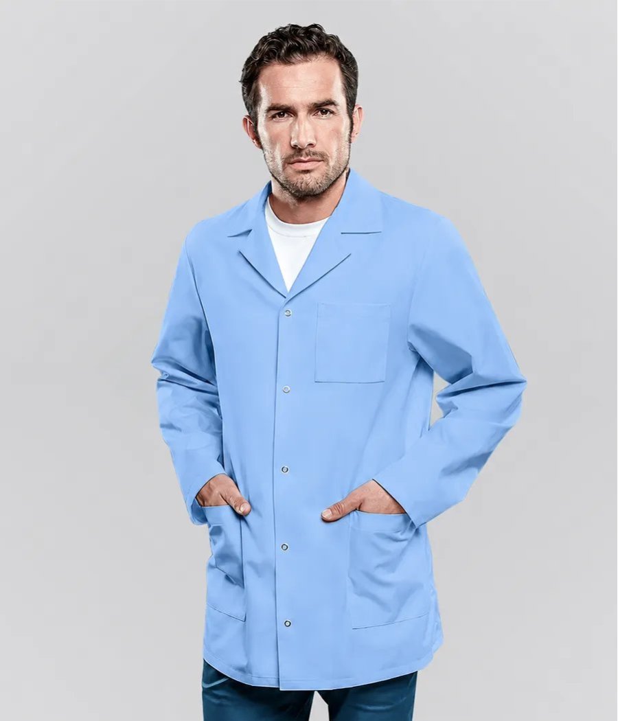 Bluza medyczna męska wydłużony klasyk 3008 w kolorze błękitnym K7