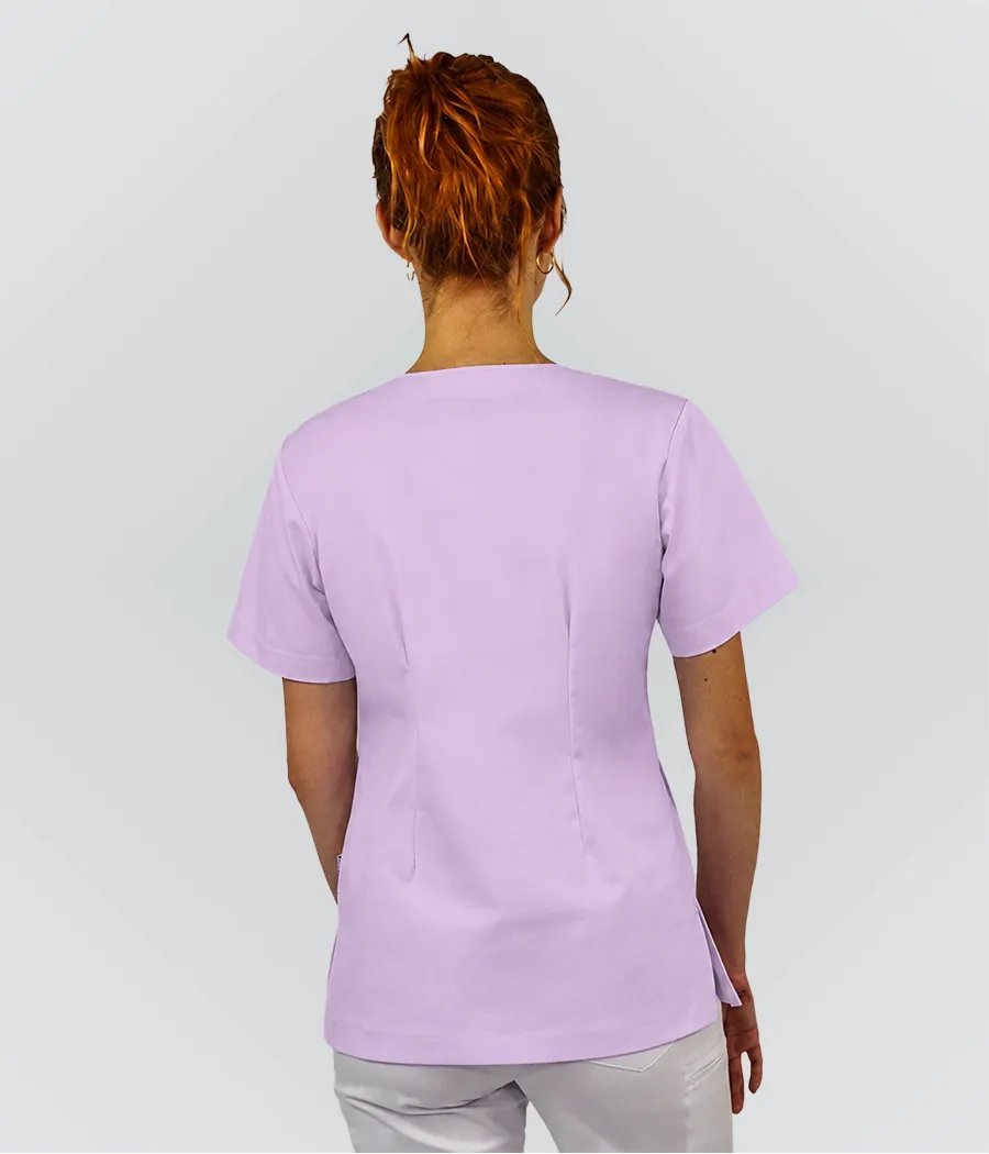Bluza medyczna damska klasyczny scrub 1808 w kolorze wrzosowy K 4