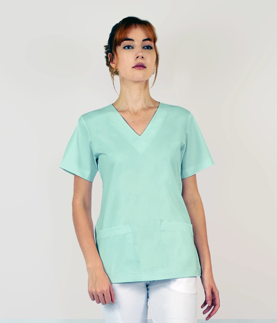 Bluza medyczna damska klasyczny scrub 1808 w kolorze seledynowym OP K5