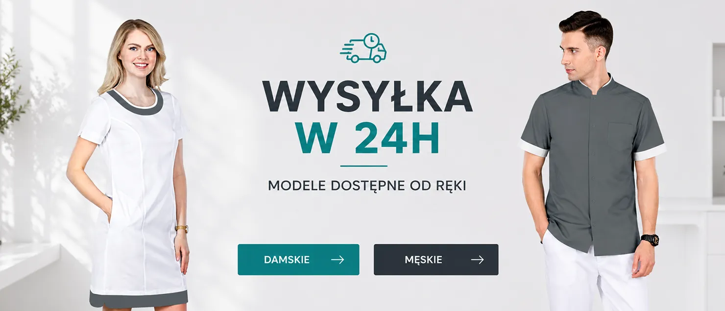 Odzież medyczna damska i męska z wysyłką w 24H